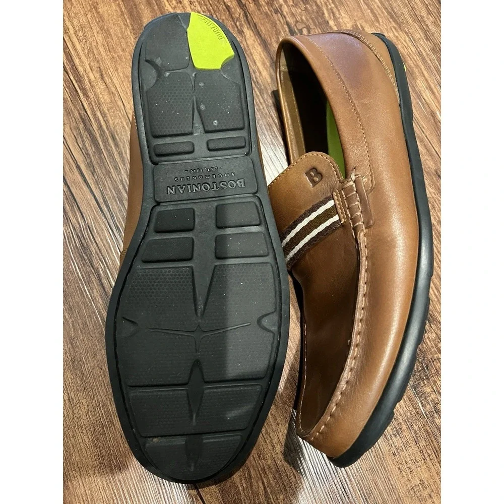 Bostonian Comonwealth Flexlite Men's Slip On Loafers Size‎ 10.5 M Brown Leather